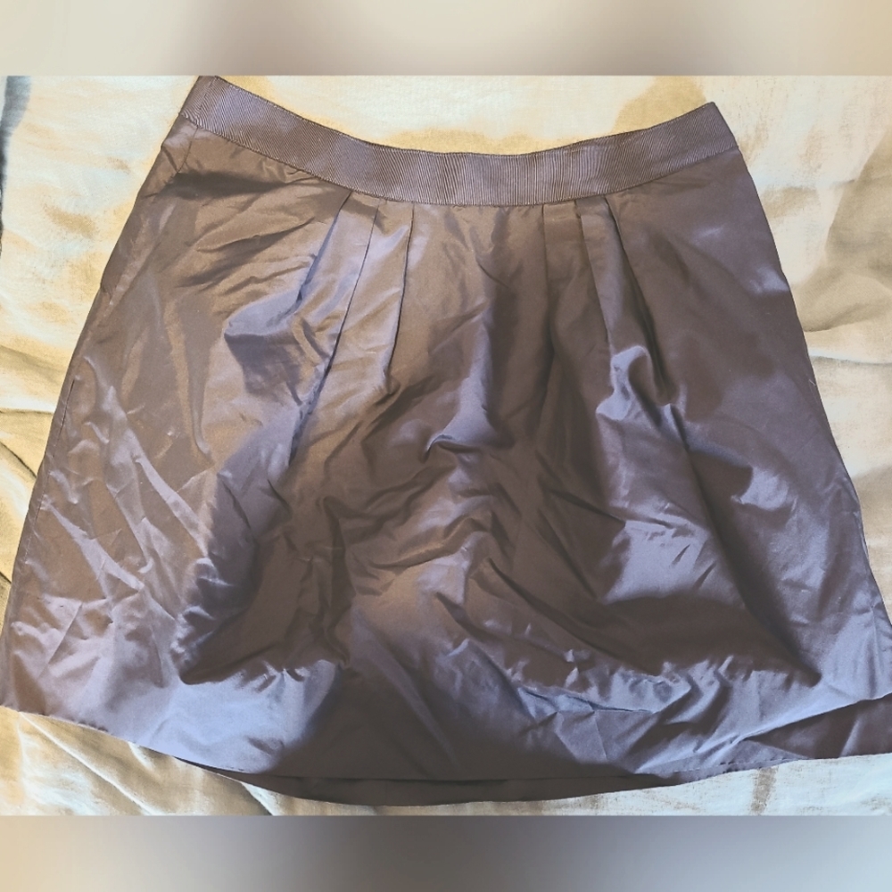 JCrew 100% Silk Black Skirt Size 4